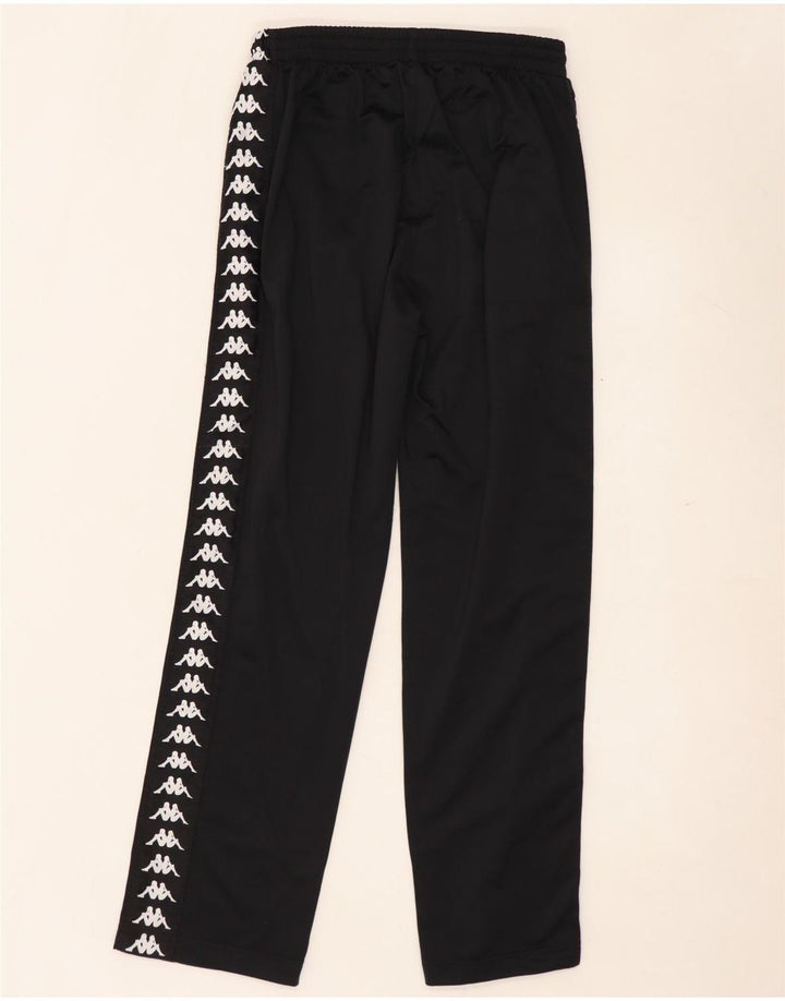 KAPPA Herren-Trainingshose mit Grafik, groß, aus schwarzem Polyester