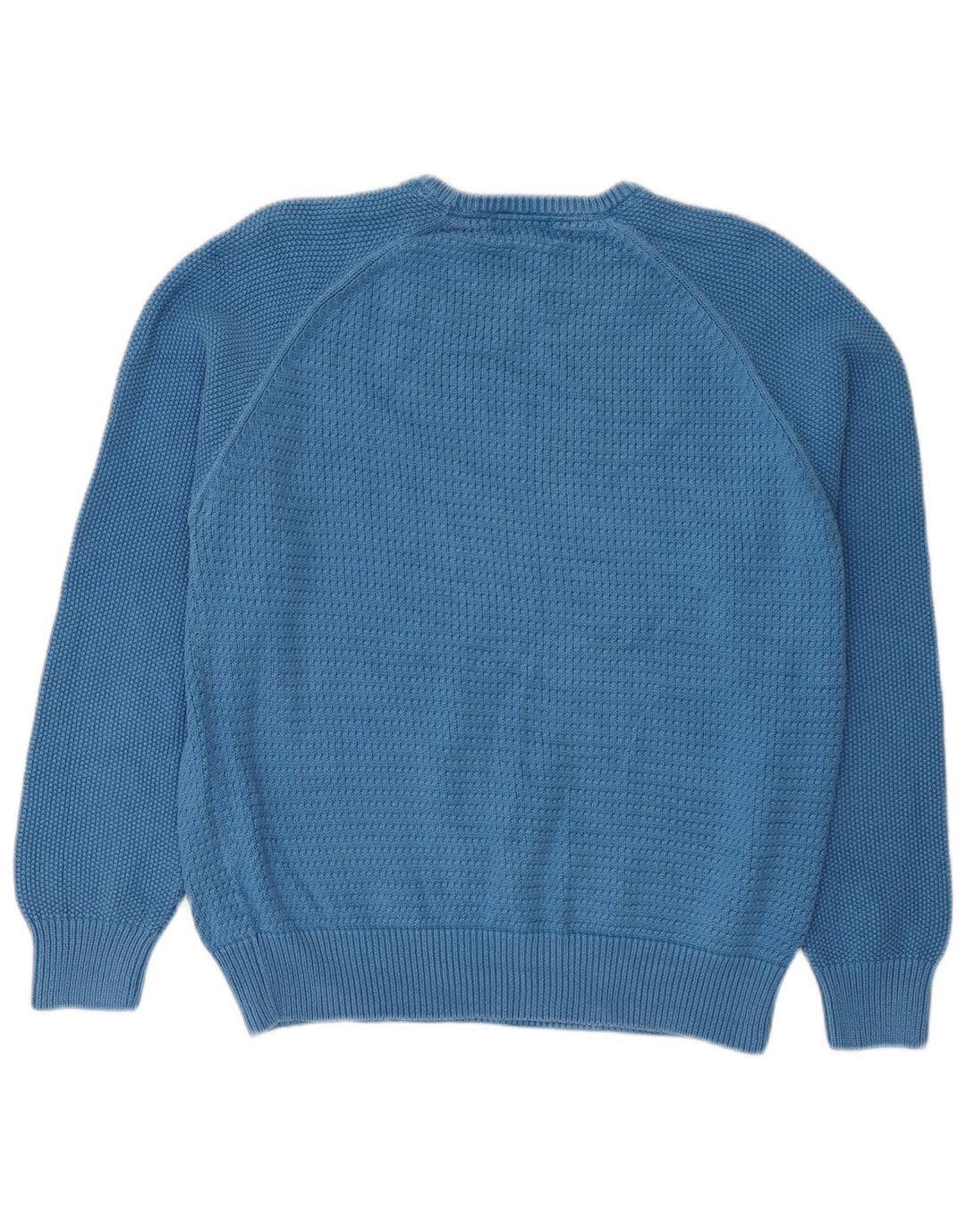 Marks & Spencer Herren-Pullover mit normaler Passform und Rundhalsausschnitt in Mittelblau