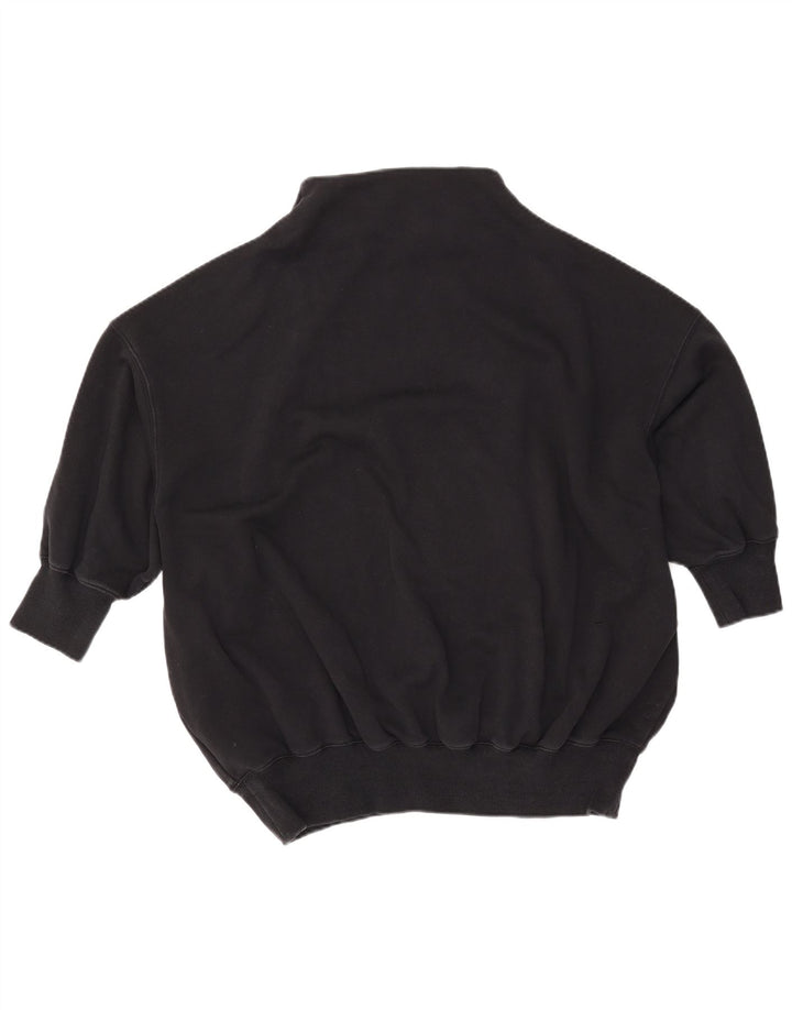 NIKE Damen-Sweatshirt mit 3/4-Ärmeln, übergroß, Gr. 10, Schwarz