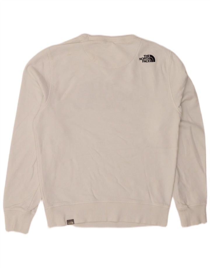 THE NORTH FACE Herren-Sweatshirt mit Grafik, Größe S, weiße Baumwolle