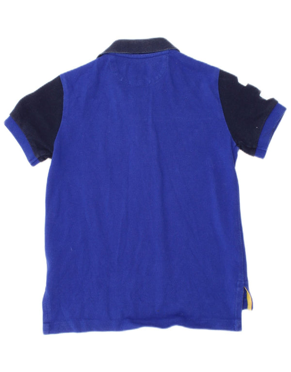 Polo Ralph Lauren Baby-Jungen-Rugby-Poloshirt, 18–24 Monate, blaues Farbblockdesign