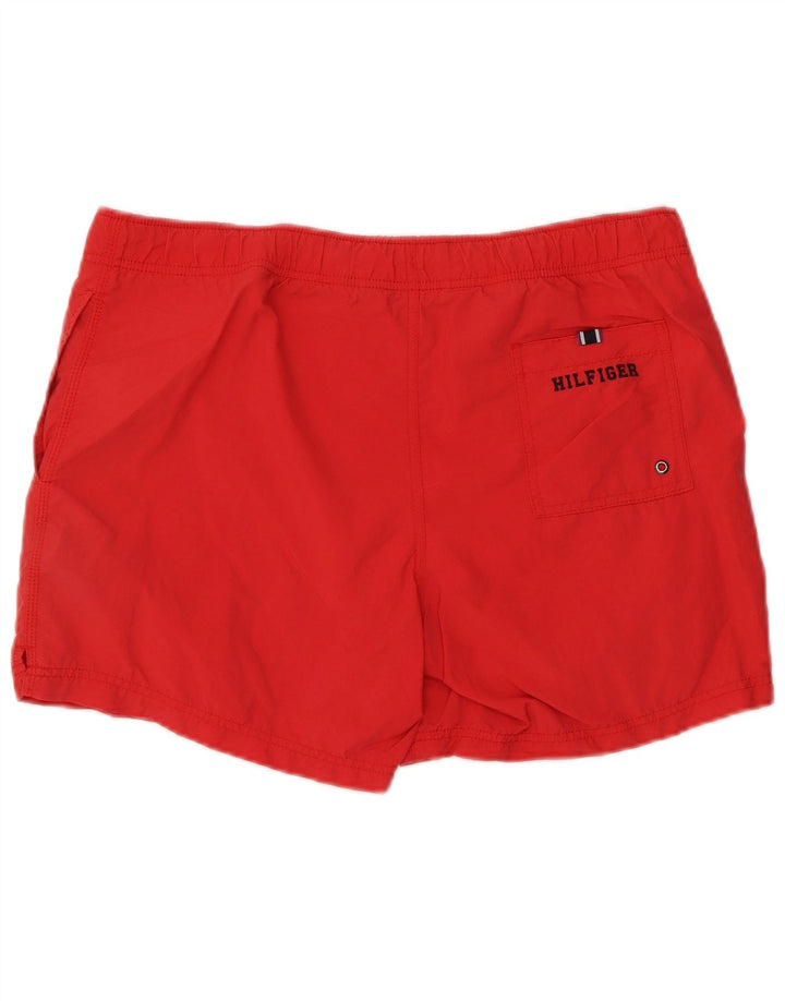 TOMMY HILFIGER Mens Swimming Shorts Medium  Red Nylon