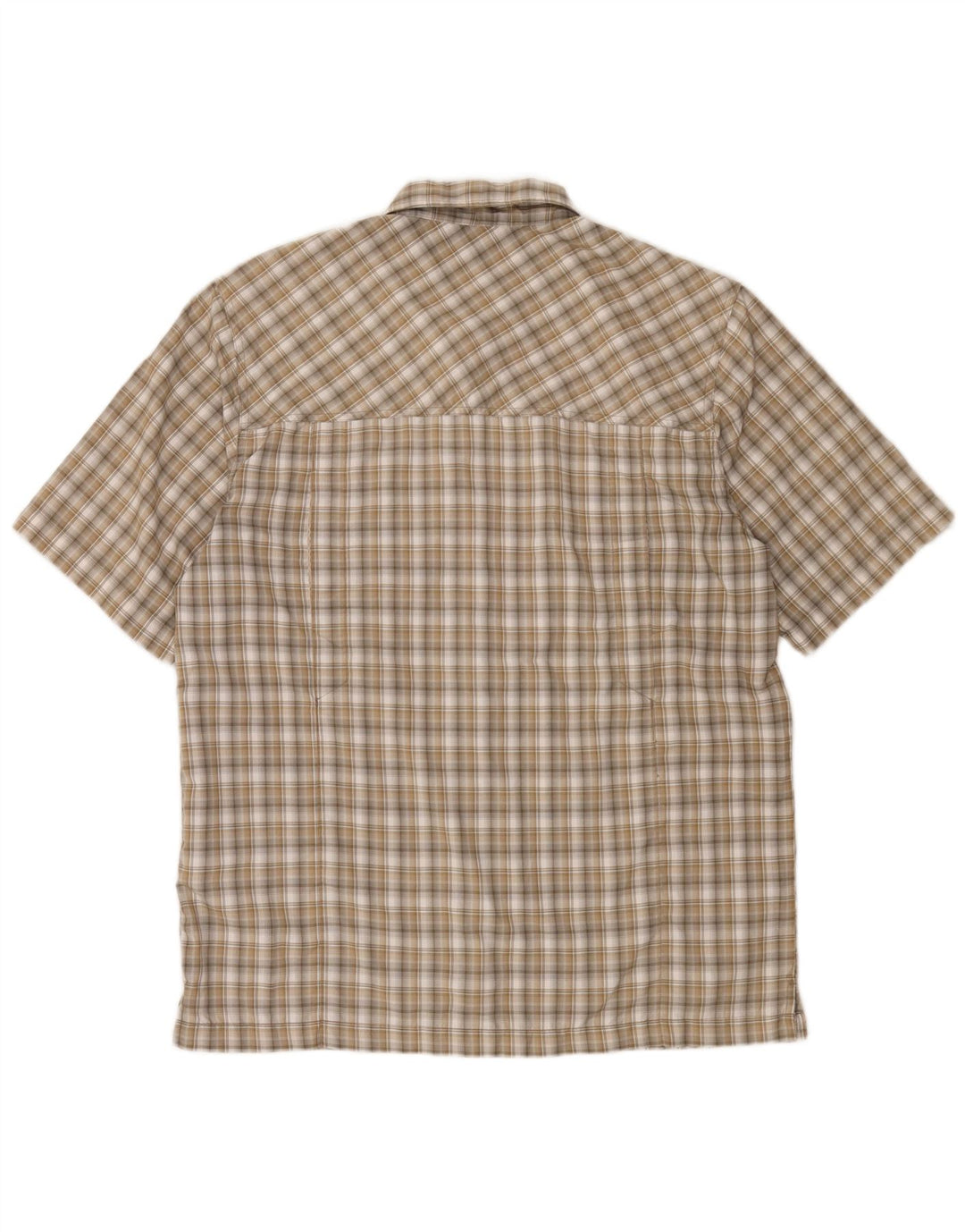 MC Kinley Herren Kurzarmhemd Medium Khaki Check Polyester