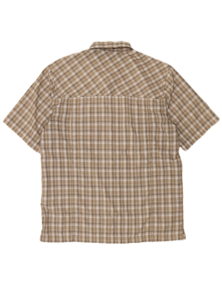 MC Kinley Herren Kurzarmhemd Medium Khaki Check Polyester