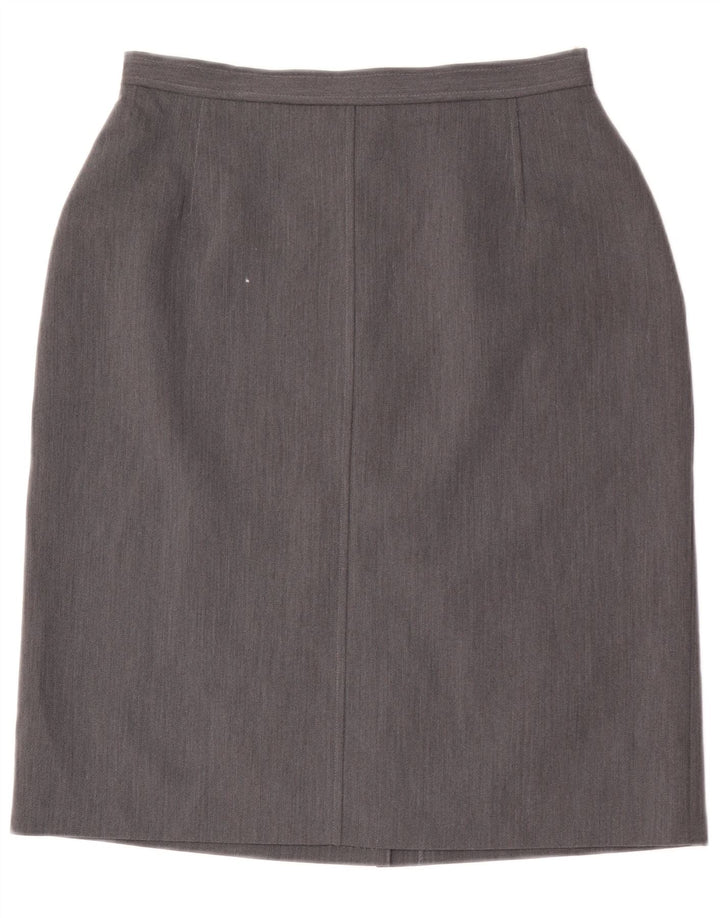 St. Bernard Damen gerader Rock UK 14 Medium W28 Grau Polyester