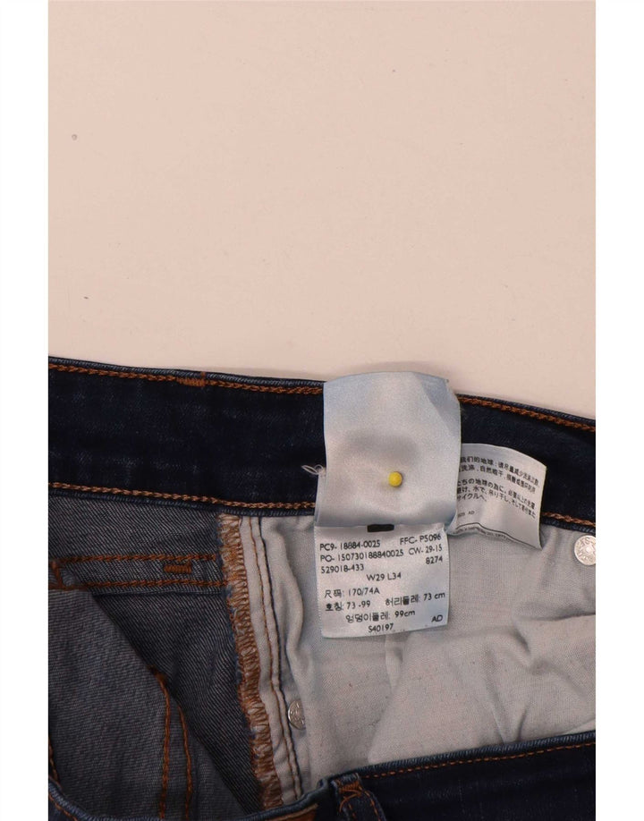 Levi's Damen 712 Slim Jeans W29 L29 Marineblau