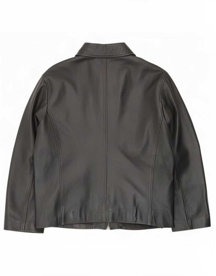 Suprema Herren Lederjacke UK 38 Medium Schwarz