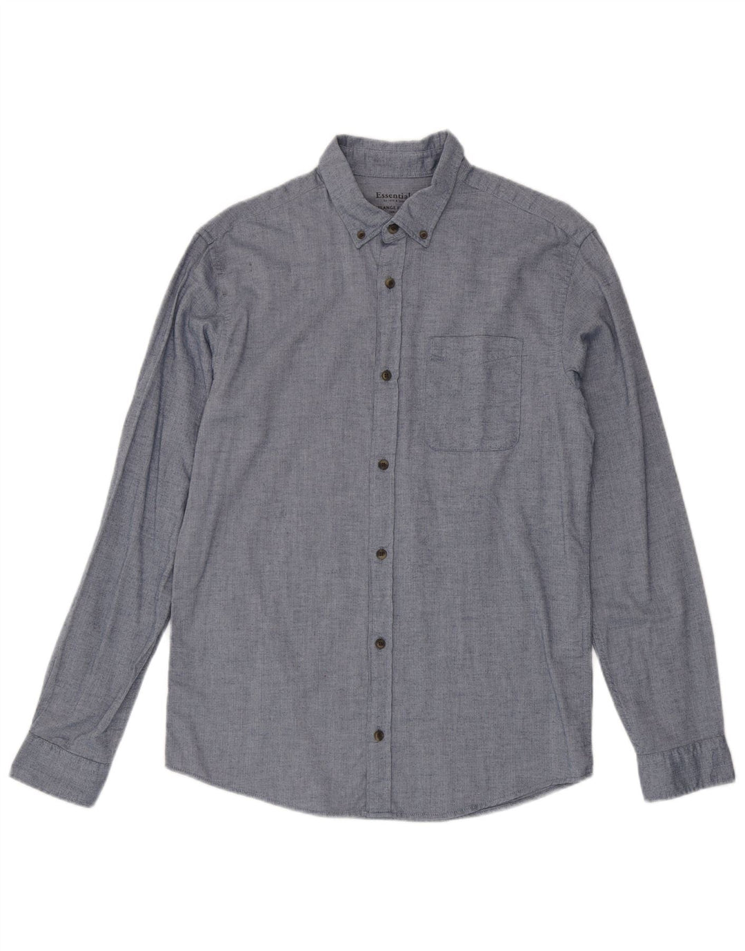 Jack & Jones Herren-Flanellhemd, groß, blaue Fischgräten-Baumwolle