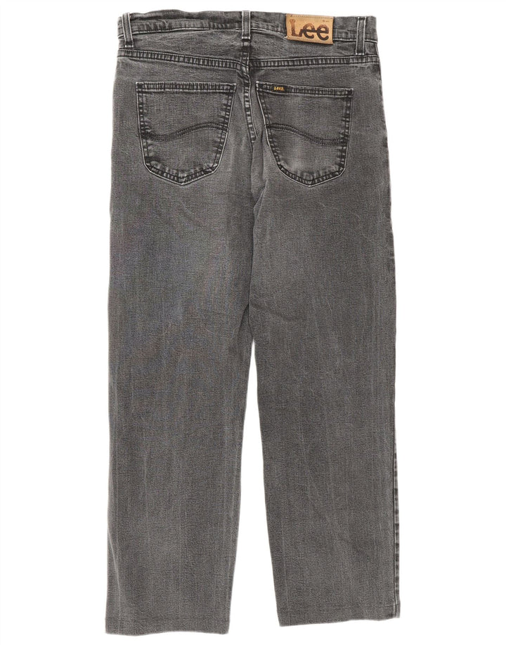 Lee Damen Brooklyn Straight Jeans W32 L26 Graue Baumwolle