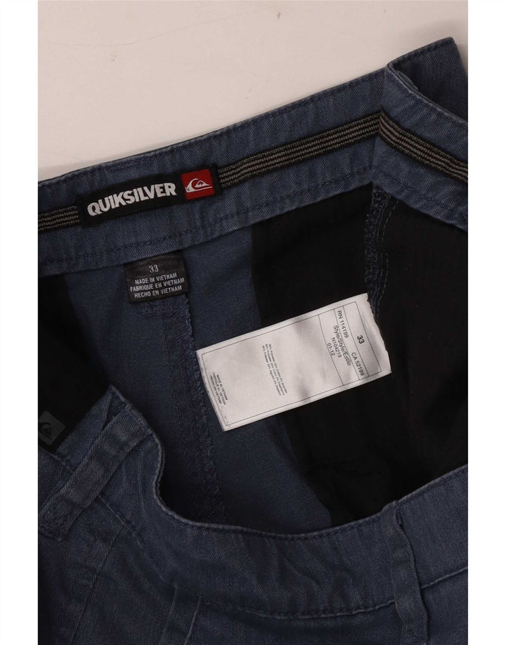 Quiksilver Herren Chinoshorts W33 mittelblaue Baumwolle