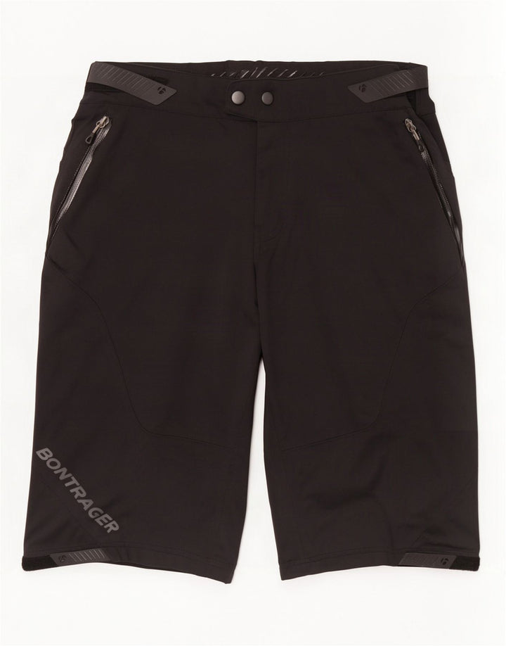 Grafische Wander-Cargoshorts für Herren W32 Mittelschwarzes Polyester