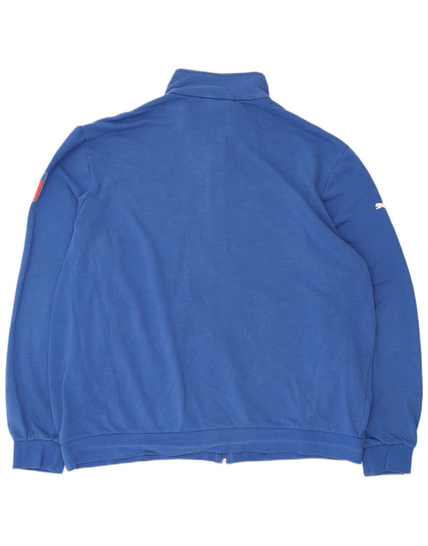 Puma Herren Italia Graphic Trainingsanzug Top Jacke 2XL Blau