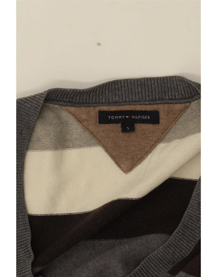Tommy Hilfiger Damen-Pullover mit V-Ausschnitt, Gr. 10, Größe S, mehrfarbig