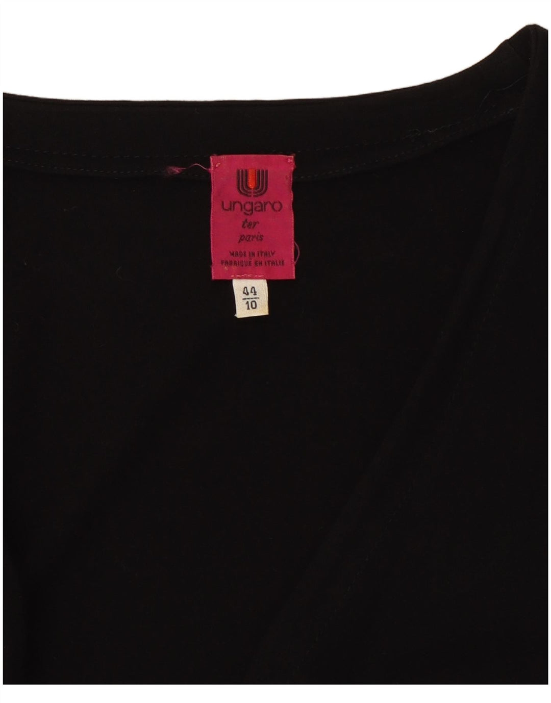 Ungaro Damen Figurbetontes Kleid UK 10 Small Schwarz