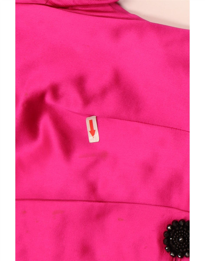 Vintage Damen 1 Knopf Blazer Jacke UK 10 Small Pink