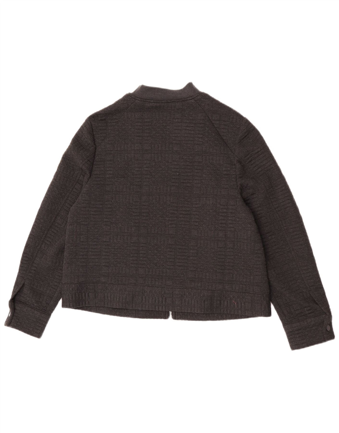 Marks & Spencer Damen Bomberjacke UK 14 Large Grau Polyester