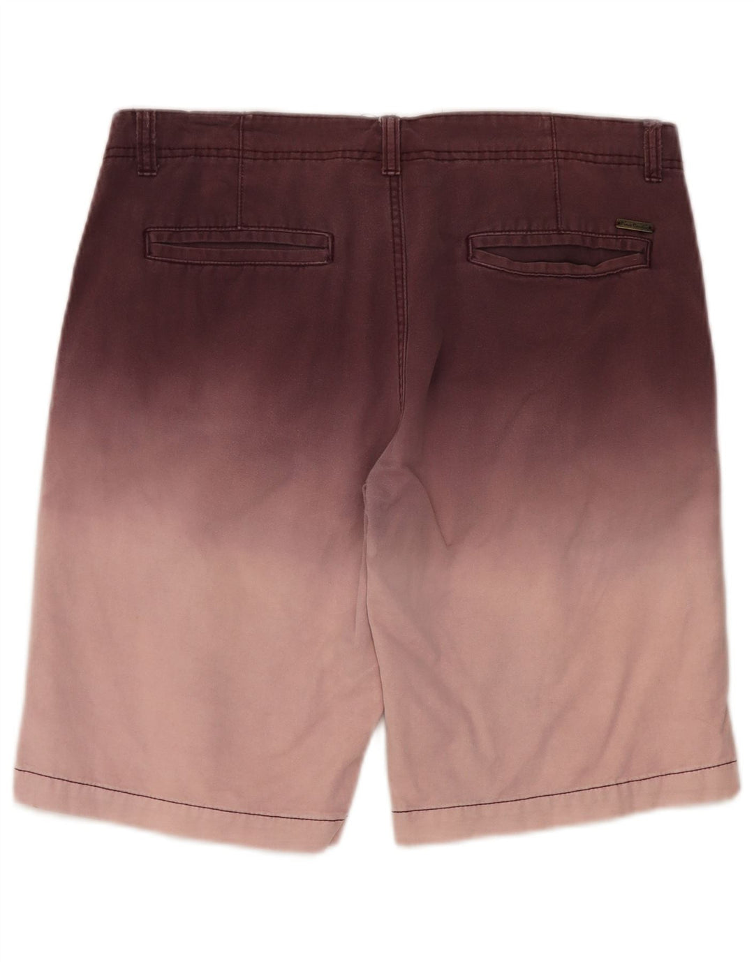 Pierre Cardin Herren Chinoshorts Medium W32 Braune Colourblock-Baumwolle