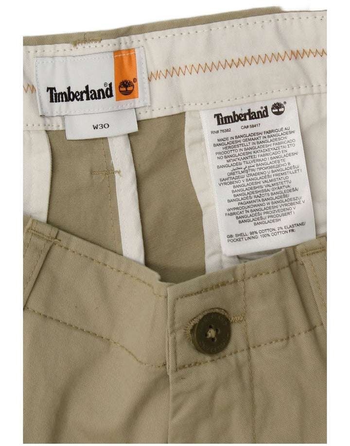 Timberland Herren Chinoshorts W30 mittelgrüne Baumwolle