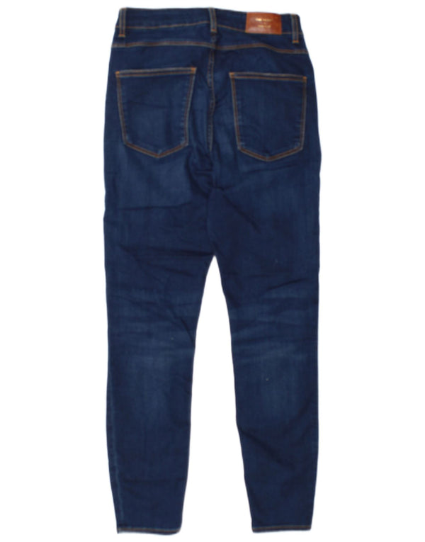 Zara Damen Skinny Jeans EU 38 Small W28 L27 Marineblaue Baumwolle