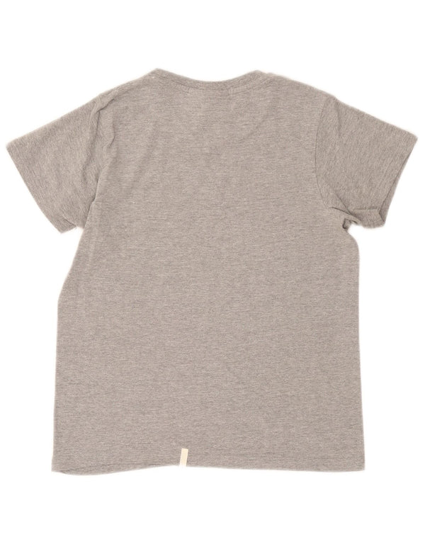 Puma Womens Graphic T-Shirt Top UK 14 Large Grau meliert