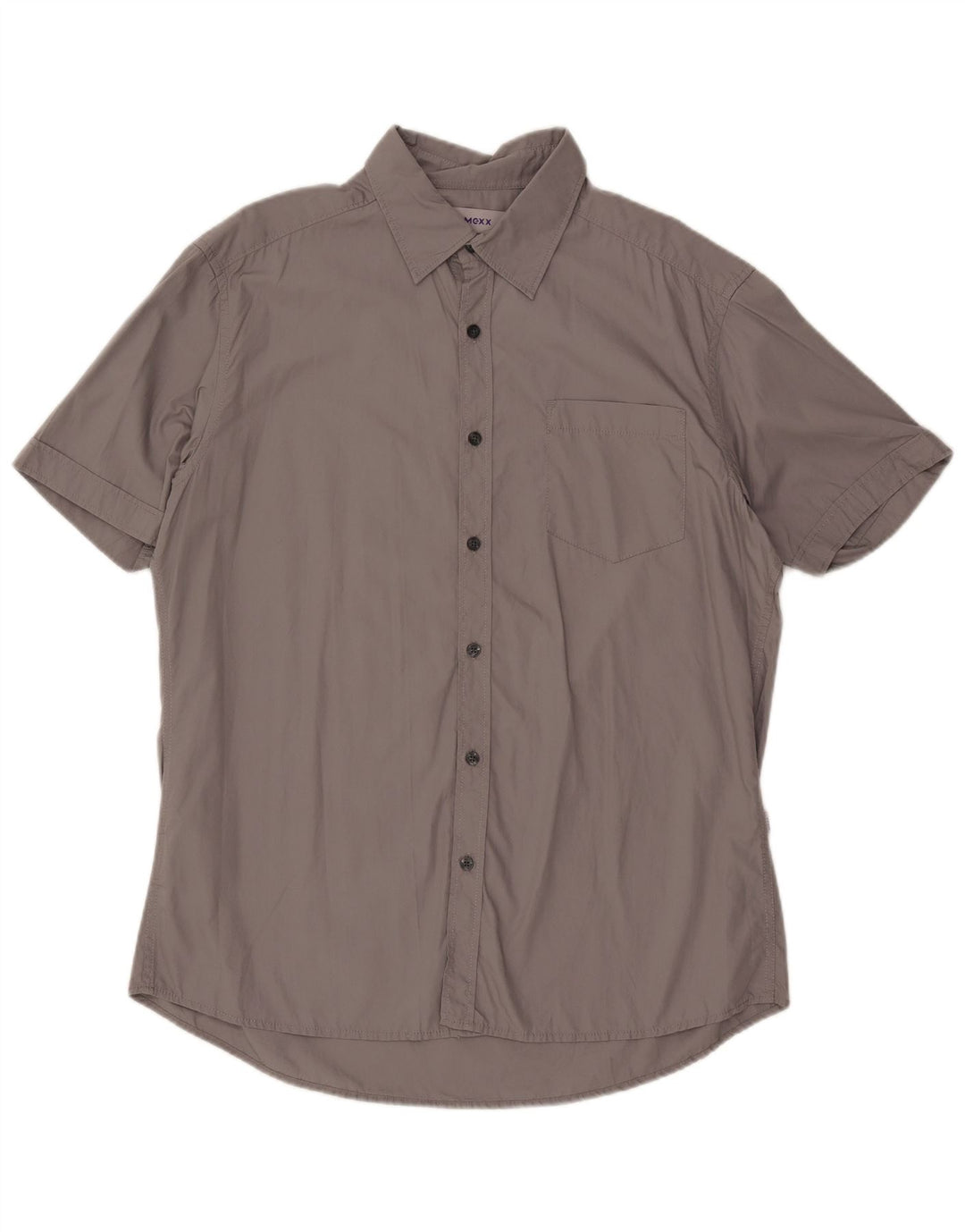 MEXX Herren Kurzarmhemd XL Grau Baumwolle
