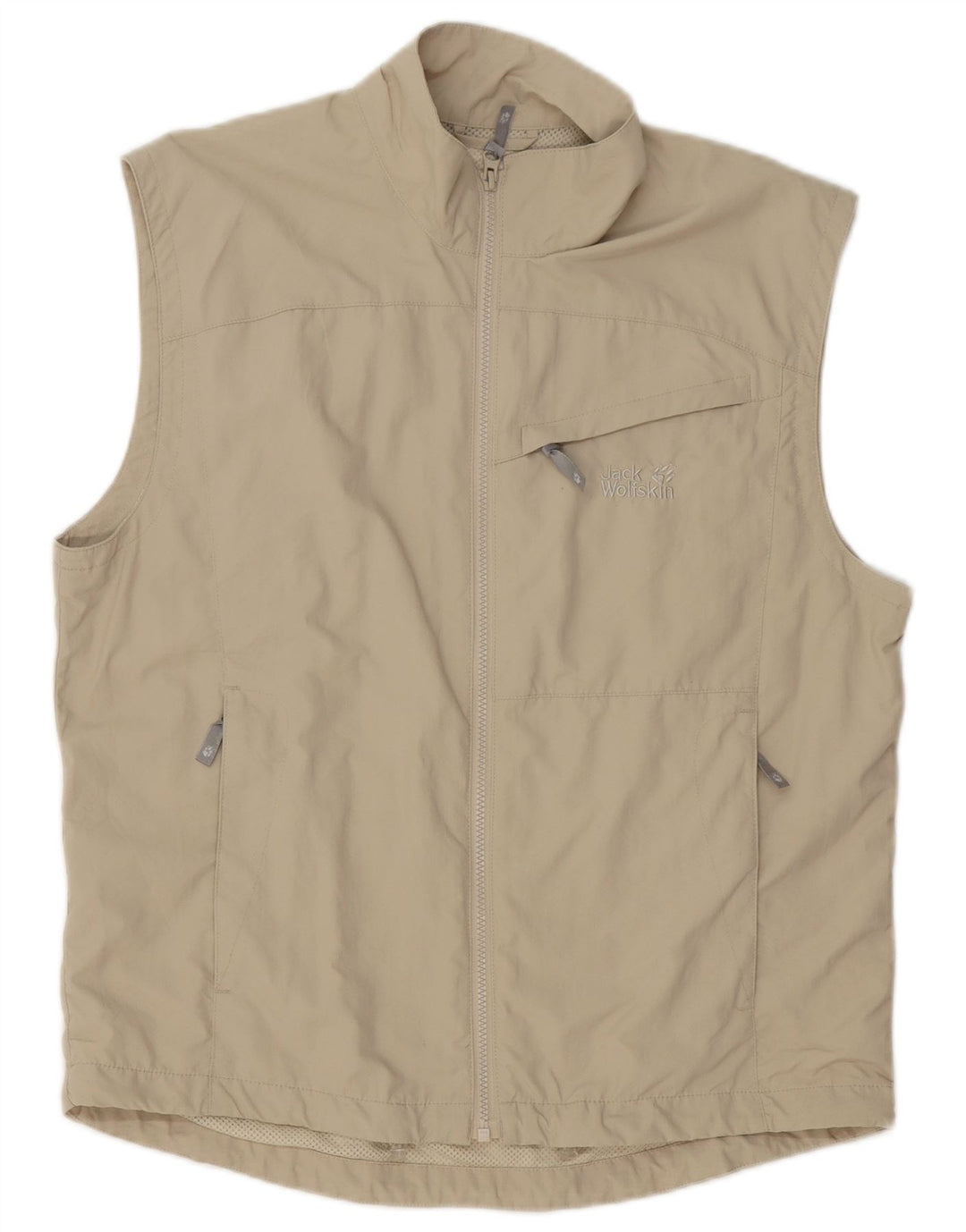 Jack Wolfskin Herren ärmellose Trainingsjacke, UK 36/38, mittelbeige