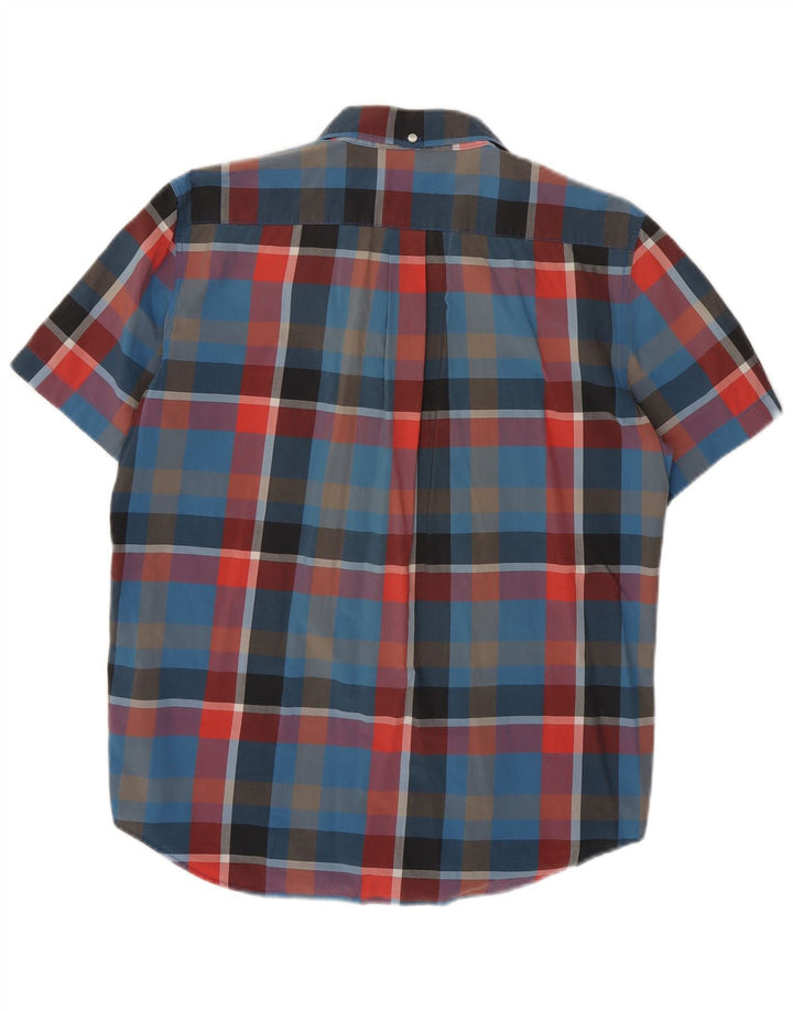 LEVI'S Mens Slim Fit Short Sleeve Shirt Large Multicoloured Check