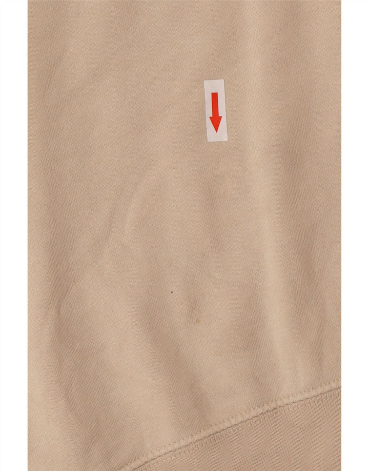 Nike Damen-Pullover mit übergroßem Kapuzenpullover, UK 14, mittelbeige Baumwolle