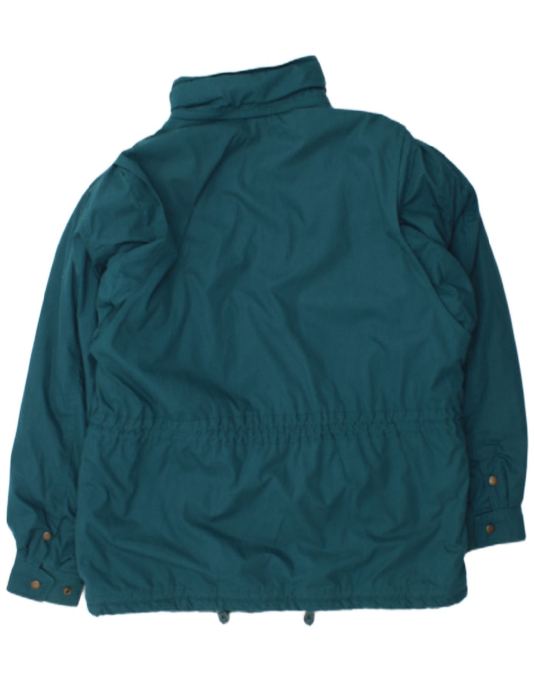 VINTAGE Mens Hooded Windbreaker Jacket UK 42 XL Green Polyester