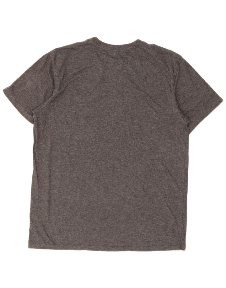 Adidas Herren Golf Graphic T-Shirt Top Große graue Baumwolle