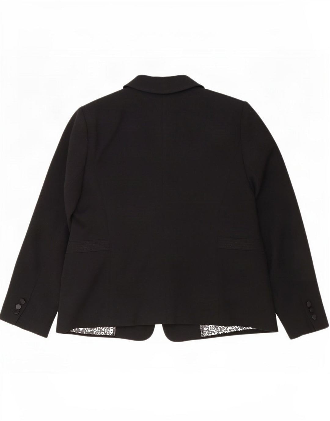 Marks & Spencer Damen 1-Knopf-Blazerjacke UK 20 2XL Schwarz Polyester