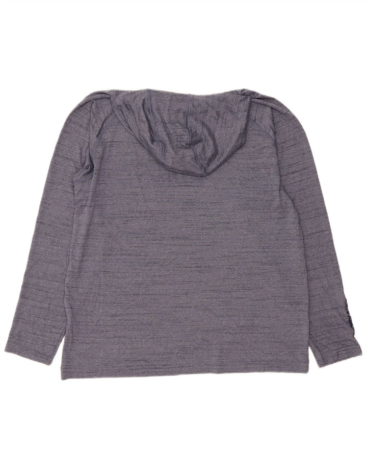 UNDER ARMOUR Herren Heat Gear Kapuzenoberteil, langärmlig, groß, Marineblau gefleckt