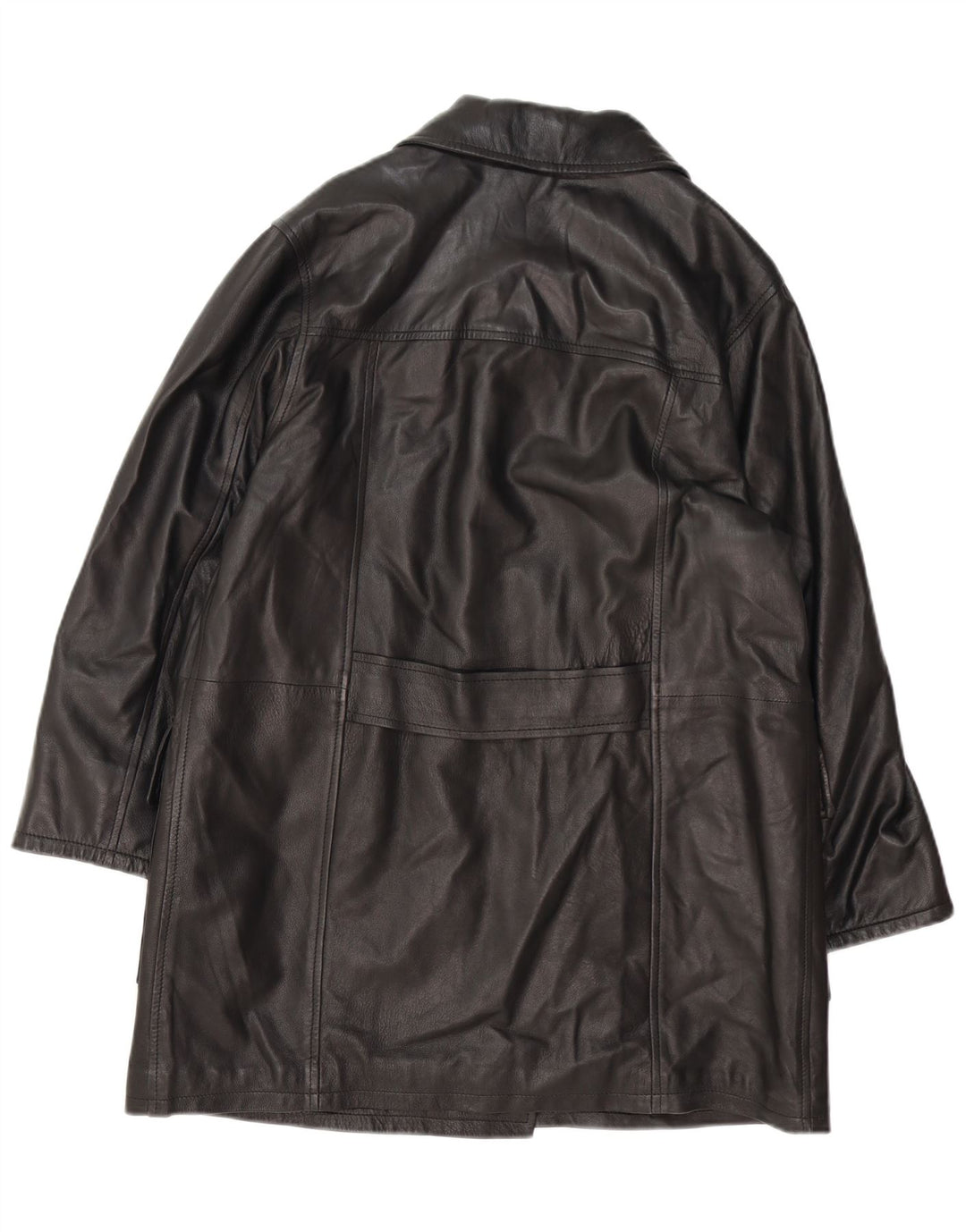 Vintage Damen Übergroßer Doppelbrustmantel IT 42 Medium Schwarz