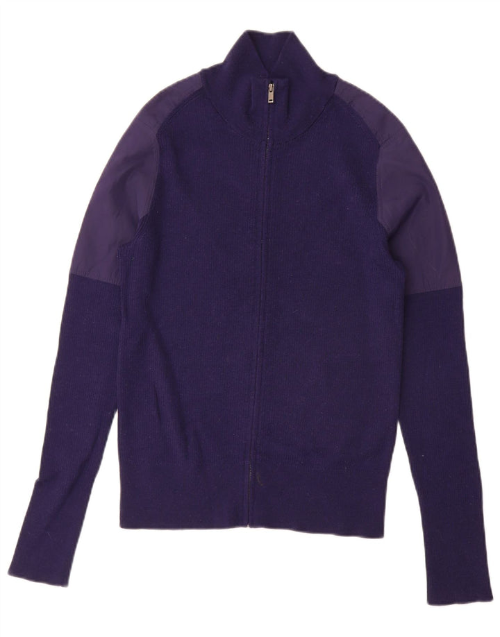 Cos Herren-Strickjacke, klein, Marineblau, Farbblock