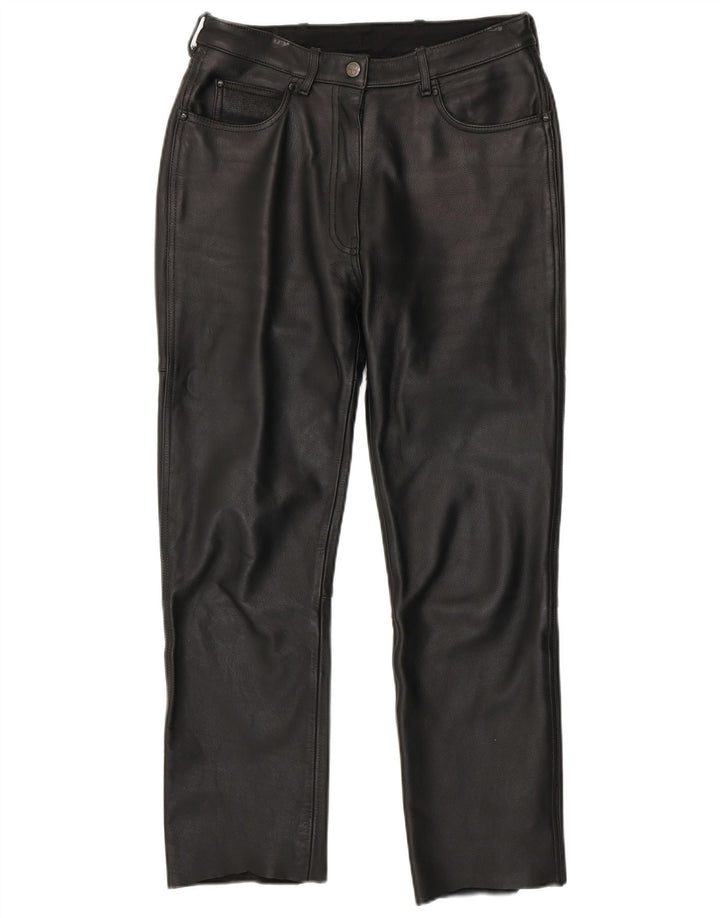 Hein Gericke Damen Lederhose EU 40 Medium W30 L29 Schwarzes Leder