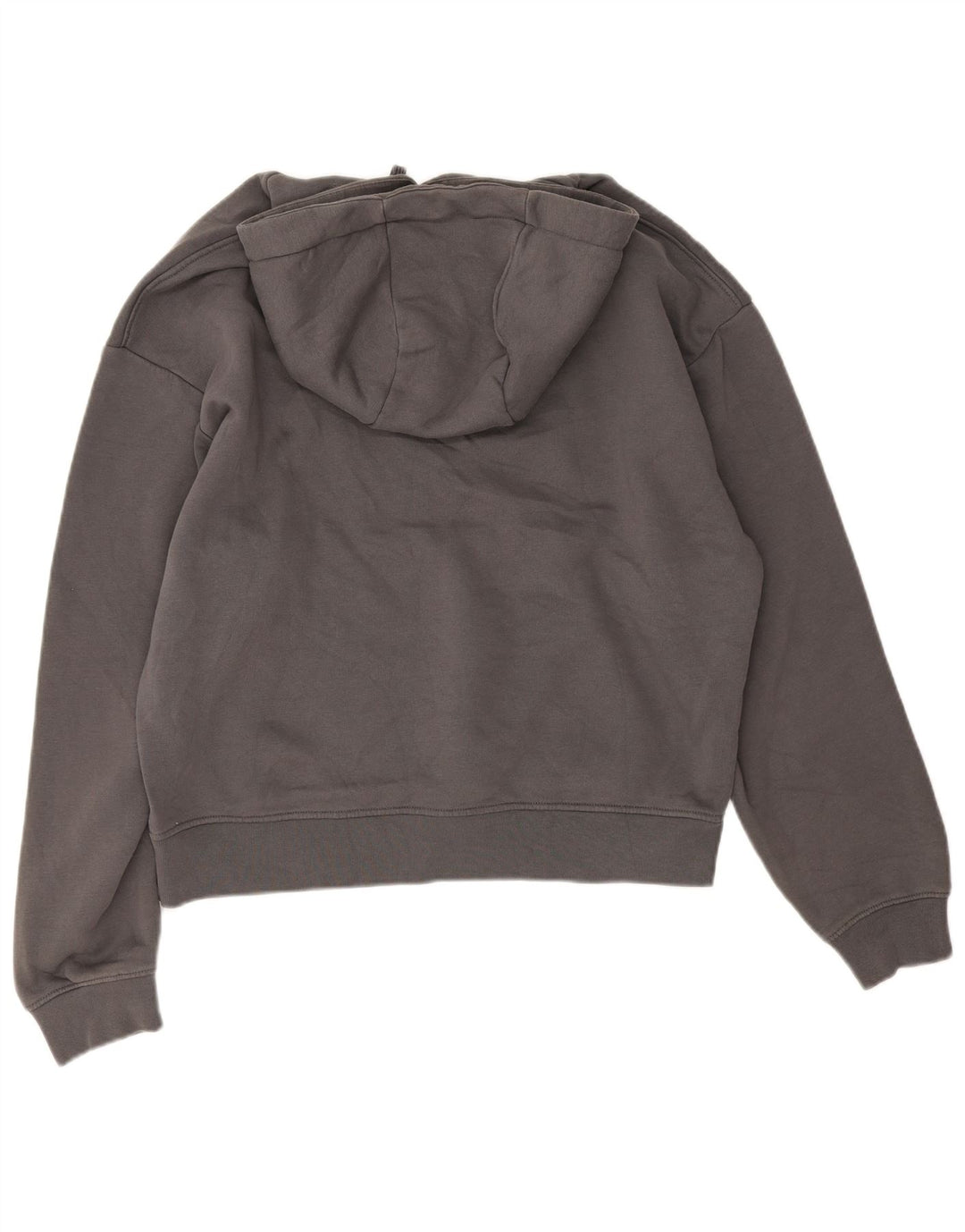 Zara Herren Kapuzenpullover aus mittelgrauer Baumwolle