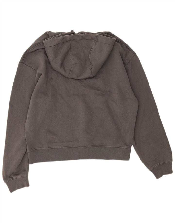 Zara Herren Kapuzenpullover aus mittelgrauer Baumwolle