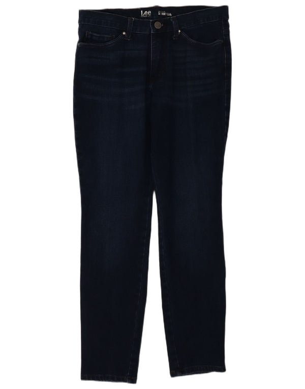 Lee Damen Modern Rise Skinny Jeans US 10 Large W30 L28 Marineblau Baumwolle
