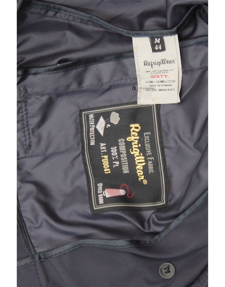 Refrigiwear Damen Kurzer Trenchcoat UK 14 Medium Marineblau Polyester