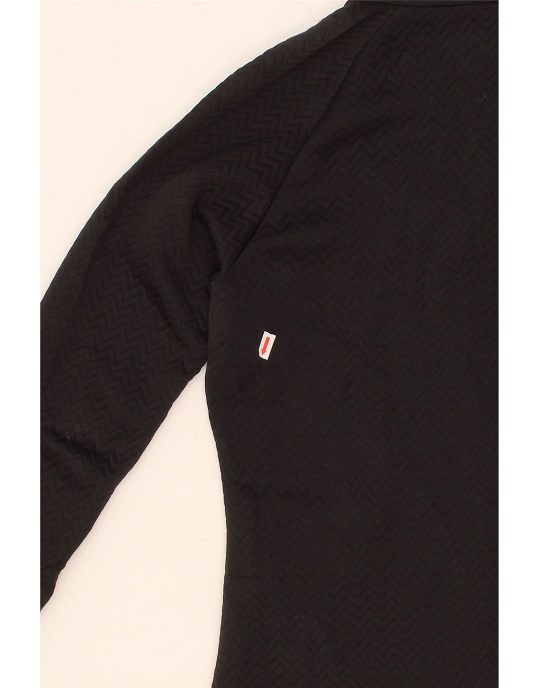 ADIDAS Womens Tracksuit Top Jacket UK 8/10 Small Black Chevron Polyester Vintage Adidas and Second-Hand Adidas from Messina Hembry 