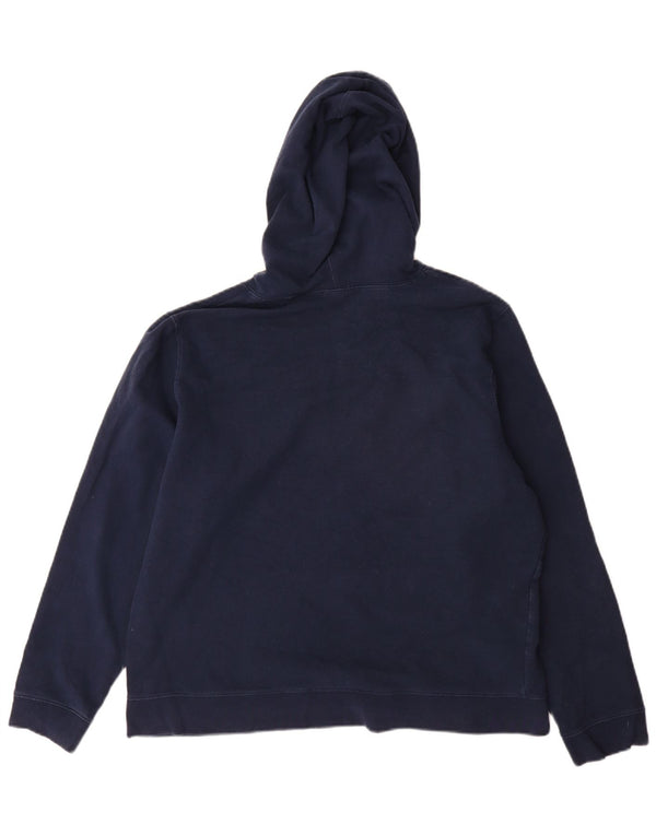 Gap Womens Graphic Hoodie Pullover UK 20 2XL Marineblau Baumwolle