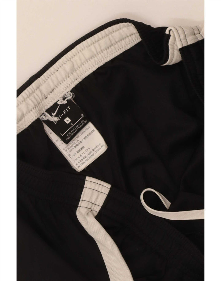 Nike Herren Dri Fit Trainingshose, groß, schwarzes Farbblock-Polyester