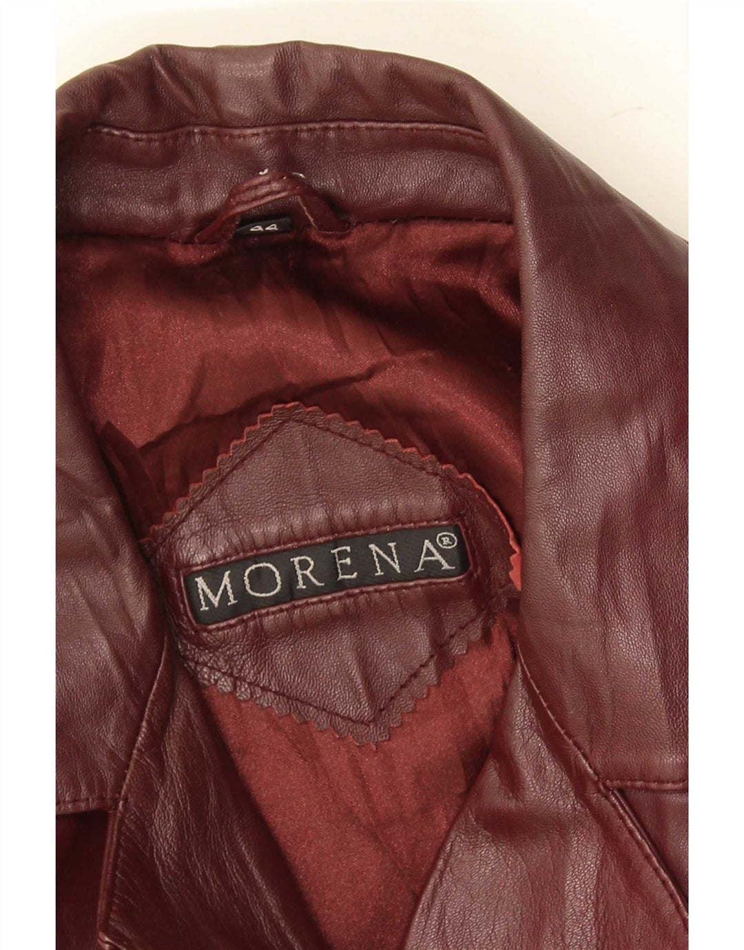 Morena Damen Ledermantel EU 44 XL Burgund