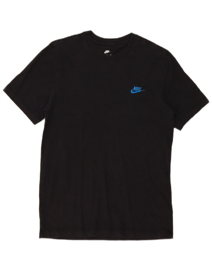 Nike Herren T-Shirt Top Medium Schwarz Baumwolle