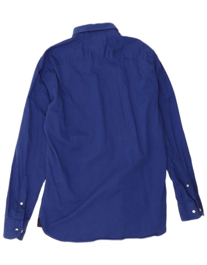 Tommy Hilfiger Herrenhemd mittelblaue Baumwolle