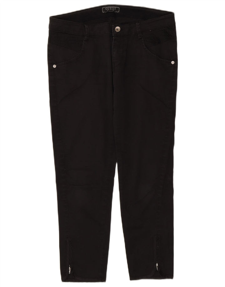 Guess Damen-Kurzhose, W30, L25, schwarze Baumwolle