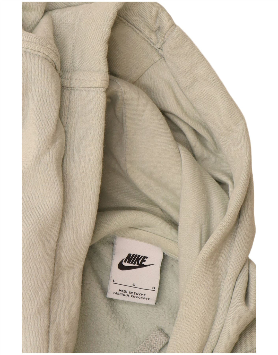 Nike Herren-Kapuzenpullover, groß, cremefarbene Baumwolle