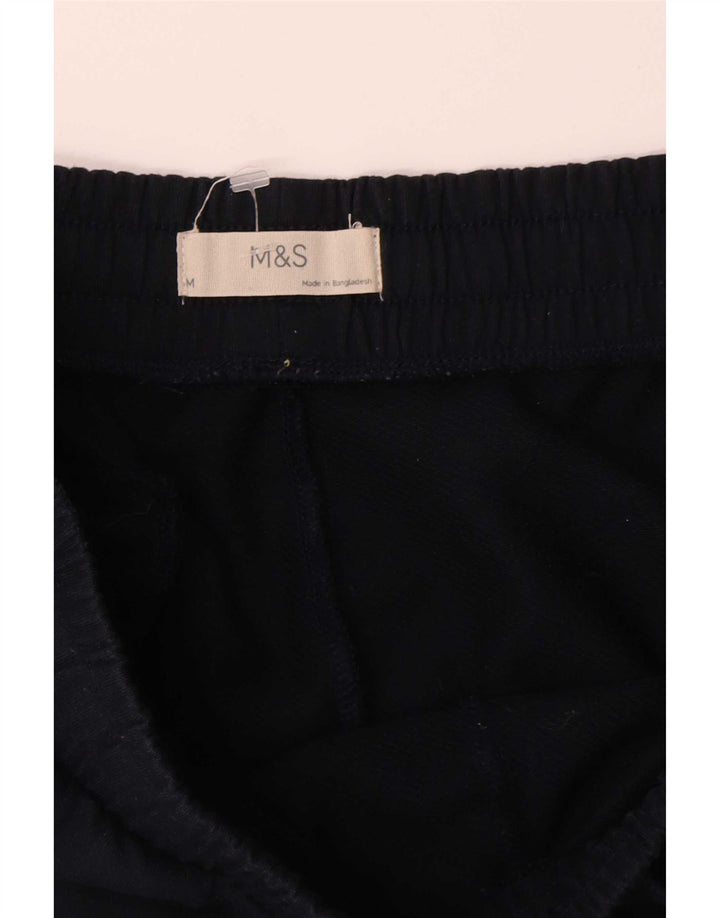 Marks & Spencer Damen-Trainingshose, Baumwolle, Größe M, Marineblau, UK 14
