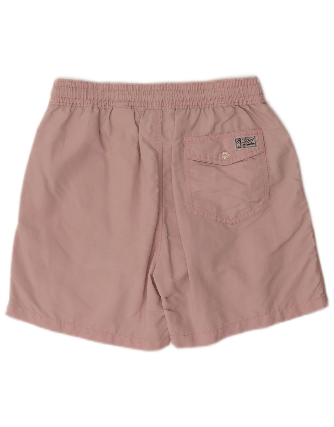 Polo Ralph Lauren Herren-Badeshorts aus mittelrosa Nylon