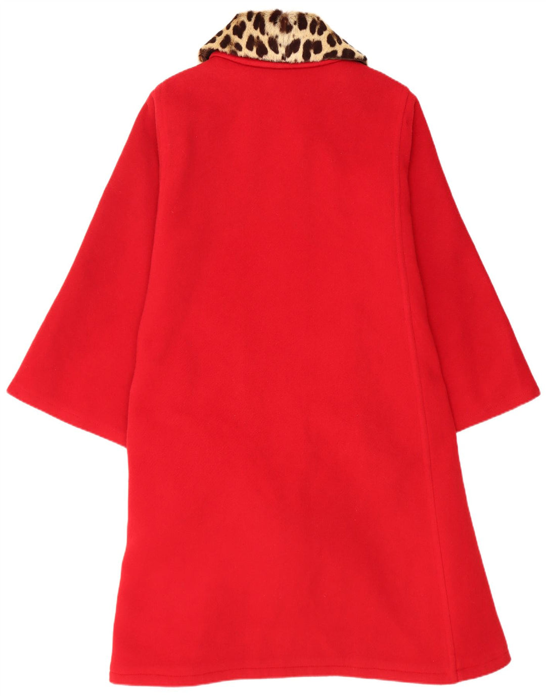 Salko Womens Loose Fit Overcoat UK 16 Große rote Schurwolle
